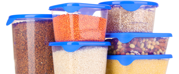 Glass containers are often preferable over plastic, due to health and environmental concerns.