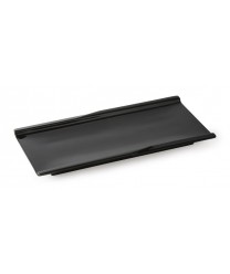 GET Enterprises 140-BK Black Elegance Rectangular Plate, 9-1/2"x 4-3/4"(1 Dozen)