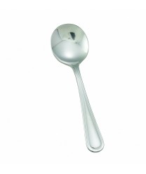 Winco 0021-04 Continental Bouillon Spoon, Extra Heavy Weight, 18/0 Stainless Steel (1 Dozen)