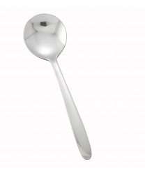 Winco 0019-04 Flute Bouillon Spoon, Heavy Weight, 18/0 Stainless Steel (1 Dozen)