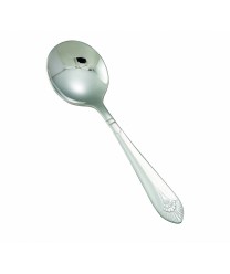 Winco 0031-04 Peacock Bouillon Spoon, Extra Heavy, 18/8 Stainless Steel ( Dozen)