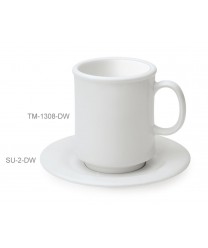 GET Enterprises TM-1308-W Diamond White Plastic Mug, 8 oz. (2 Dozen)