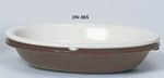 GET Enterprises DN-365-BR Brown SuperMel Oval Side Dish, 5 oz. (4 Dozen)
