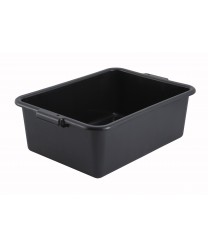 Winco PL-7K Black Dish Box, 7"