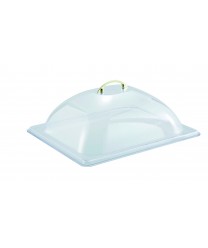 Winco C-DP2 Clear Polycarbonate Half Size Dome Cover
