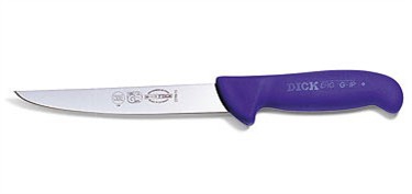 FDick 8225918-01 Ergogrip Boning Knife with Black Handle,  7" Blade