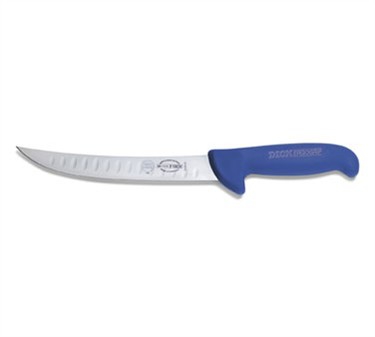 FDick 8242521K-03 Ergogrip Kullenschliff Breaking Knife with Red Handle,  8" Blade