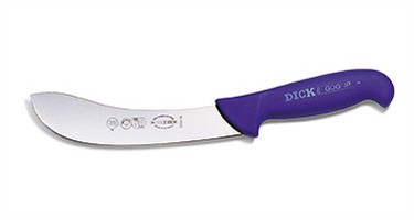 FDick 8226415-01 Ergogrip Skinning Knife with Black Handle,  6" Blade,  high carbon steel,  black plastic handle,  NSF