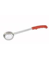 Winco FPS-2 Red One-Piece Solid Food Portioner, 2 oz.
