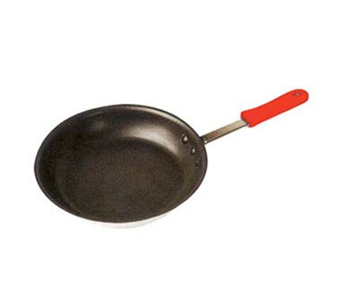 Winco AFP-12XC-H Gladiator Excalibur Non-Stick Fry Pan with Red Silicone Sleeve 12"