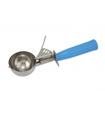 Winco ICD-16 Ice Cream Disher with Blue Plastic Handle - Size 16,