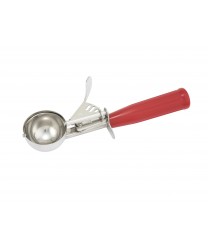Winco ICD-24 Ice Cream Disher with Red Plastic Handle - Size 24