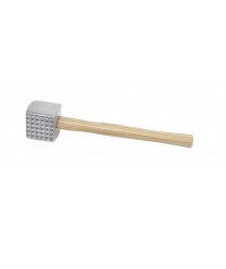 Winco MT-4 Aluminum Meat Tenderizer with Wood Handle