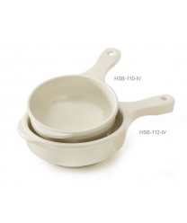 GET Enterprises HSB-112-IV Diamond Ivory Soup Bowl, with Handle, 12 oz. (2 Dozen)