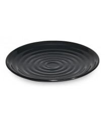 GET Enterprises ML-84-BK Milano Black Round Plate, 15"(6 Pieces)
