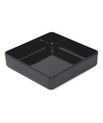 GET Enterprises ML-85-BK Milano Black Square Bowl, 12"x 12"(6 Pieces)