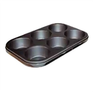 Winco AMF-6NS 6-Cup Non-Stick Jumbo Muffin Pan - Able Kitchen