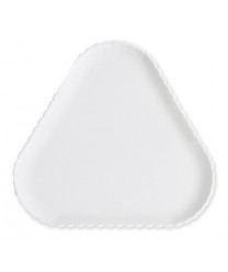 GET Enterprises HI-2011-W White Mediterranean Triangular Platter, 12"(6 Pieces)