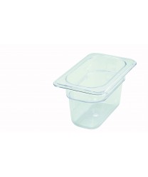 Winco SP7904 Poly-Ware 1/9 Size Food Pan, 4" Deep
