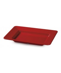 GET Enterprises ML-11-RSP Red Sensation Rectangular Plate, 12"x 10"(1 Dozen)