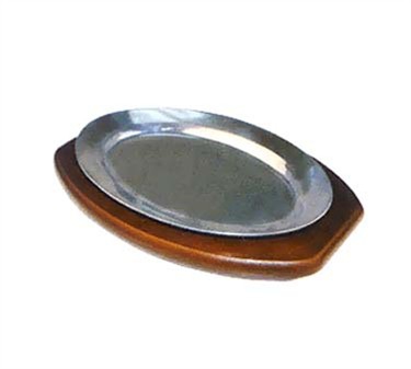 Winco APL-10 10-Inch Aluminum Oval Sizzling Platter
