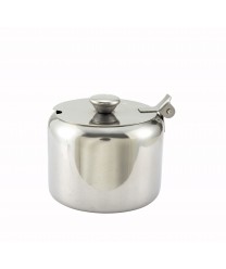 Winco T-710 Stainless Steel Sugar Can with Cover, 10 oz.
