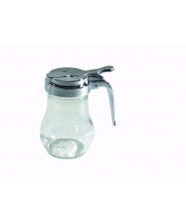 Winco G-115 Glass Syrup Dispenser with Chrome Plated Top 6 oz. (1 Dozen)
