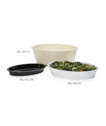 GET Enterprises ML-182-W White Oval Casserole Dish, 1.5 Qt., 12-1/2"x 7