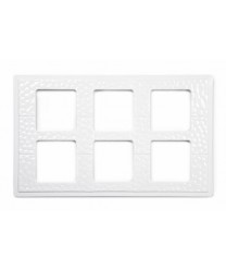 GET Enterprises ML-164-W White Full Size Tile with Six Cut-Outs for ML-148