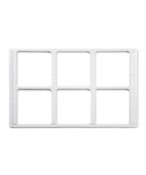 GET Enterprises ML-168-W White Full Size Tile with Six Cut-Outs for ML-149 and ML-150
