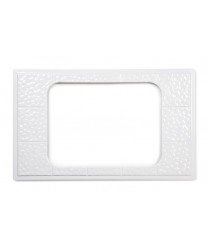 GET Enterprises ML-174-W White Full Size Tile with One Cut-Out for GET Enterprises ML-178