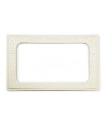 GET Enterprises ML-163-IV Ivory Full Size Tile with One Cut Out for ML-176