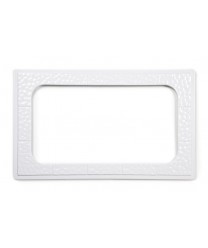 GET Enterprises ML-163-W White Full Size Tile with One Cut Out for ML-176