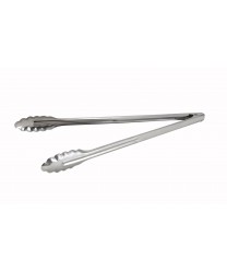 Winco UT-16LT Coiled Spring Medium Weight Stainless Steel Utility Tong, 16"