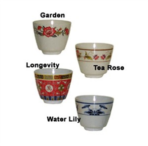GET Enterprises M-077C-B Water Lily Melamine Tea Cup, 5-1/2 oz. (2 Dozen)