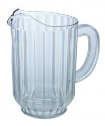Winco WPC-60 Clear Polycarbonate Water Pitcher 60 oz.