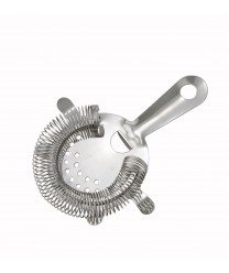 Winco BST-4P Stainless Steel 4-Prong Bar Strainer