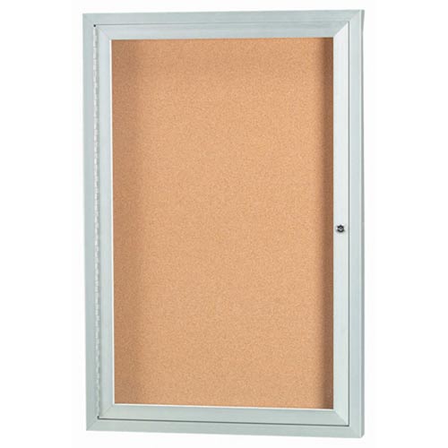 Aarco DCC3624RI 1 Door Indoor Illuminated Enclosed Bulletin Board with