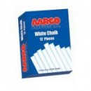 Aarco WCS-12 12 Piece White Chalk Box - 12 Boxes width=