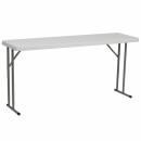 Flash Furniture  18''W x 60''L Granite White Plastic Folding Training Table [RB-1860-GG] width=