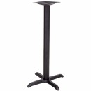 Flash Furniture 22'' x 22'' Restaurant Table X-Base with 3'' Bar Height Column [XU-T2222-BAR-GG] width=