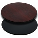 Flash Furniture 24'' Round Table Top with Black or Mahogany Reversible Laminate Top [XU-RD-24-MBT-GG] width=