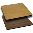 Flash Furniture 24'' Square Table Top with Natural or Walnut Reversible Laminate Top [XU-WNT-2424-GG] width=