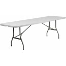 Flash Furniture  30''W x 96''L Plastic Bi-Folding Table [RB-3096FH-GG] width=