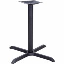 Flash Furniture 33'' x 33'' Restaurant Table X-Base with 4'' Table Height Column [XU-T3333-GG] width=