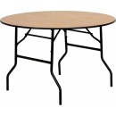 Flash Furniture 48'' Round Wood Folding Banquet Table with Clear Coated Finished Top [YT-WRFT48-TBL-GG] width=