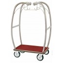 Aarco BEL-101C 6" Bellman's Chrome-Finish Curved Luggage Cart width=