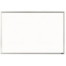 Aarco AW2436  Economy Series White Melamine Markerboard with Aluminum Frame 24" x 36" width=