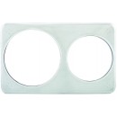 Winco ADP-608 Two-Hole Adaptor Plate, with (1) 6-3/8'' and (1) 8-3/8'' Inset Holes width=