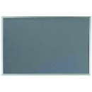 Aarco DF2436012 Designer Fabric Grey Mix Bulletin Board with Aluminum Frame 24" x 36" width=